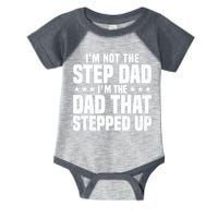 Cool Step Up Dad For Father World's Best Stepdad Ever Infant Baby Jersey Bodysuit