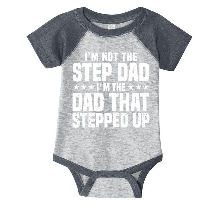 Cool Step Up Dad For Father World's Best Stepdad Ever Infant Baby Jersey Bodysuit