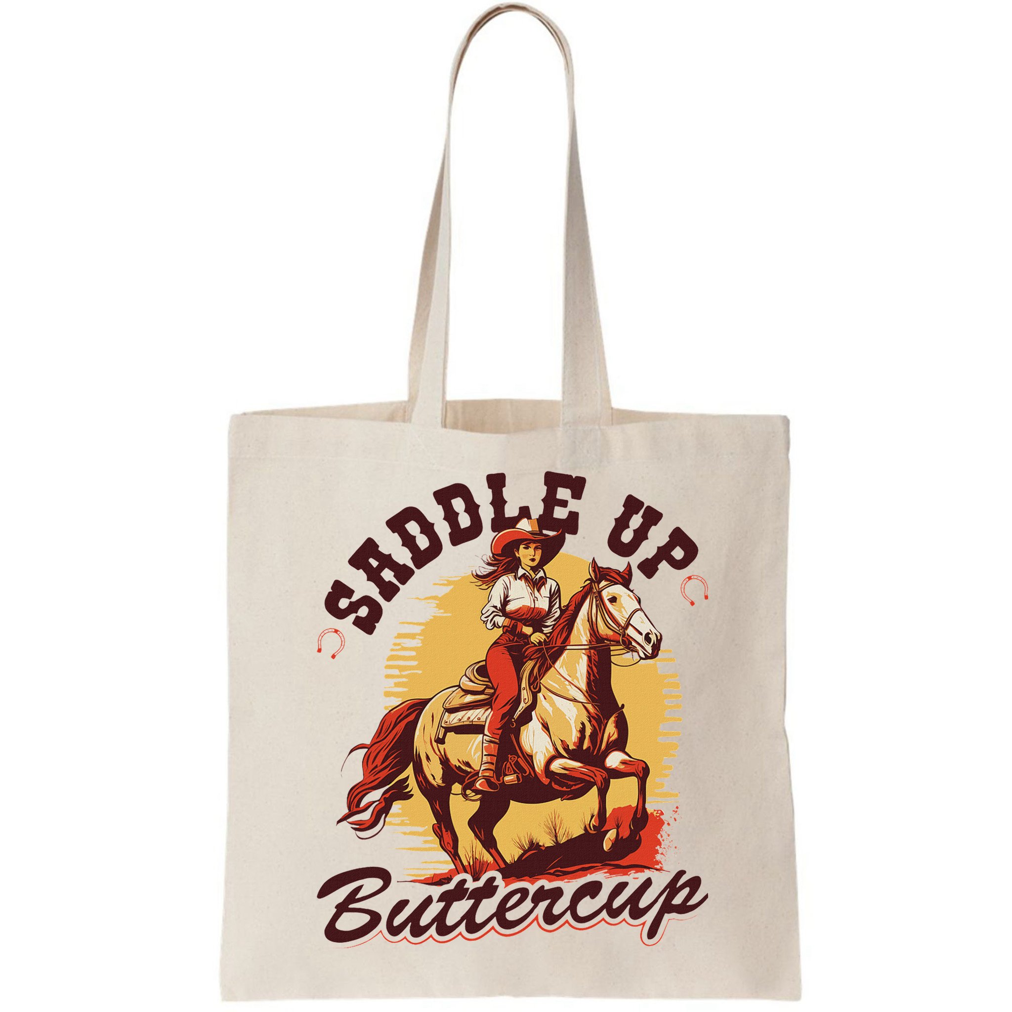 Country Saddle Up Buttercup Bronc Horse Riding Cowgirl Bag