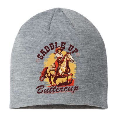 Country Saddle Up Buttercup Bronc Horse Riding Cowgirl Sustainable Beanie