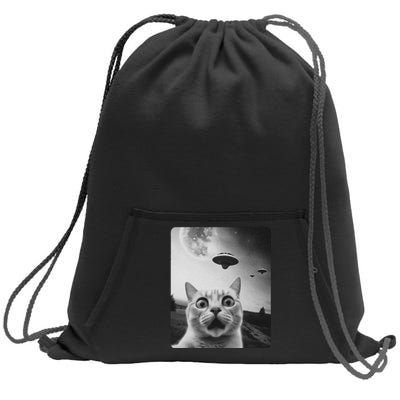 Cat Selfie Ufo Sweatshirt Cinch Pack Bag