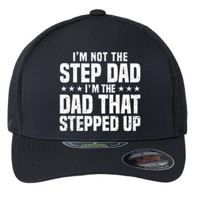 Cool Step Up Dad Father Worlds Best Stepdad Ever Flexfit Unipanel Trucker Cap