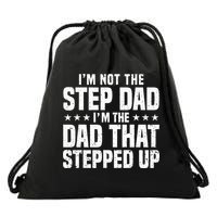 Cool Step Up Dad Father Worlds Best Stepdad Ever Drawstring Bag