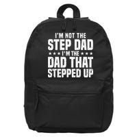 Cool Step Up Dad Father Worlds Best Stepdad Ever 16 in Basic Backpack