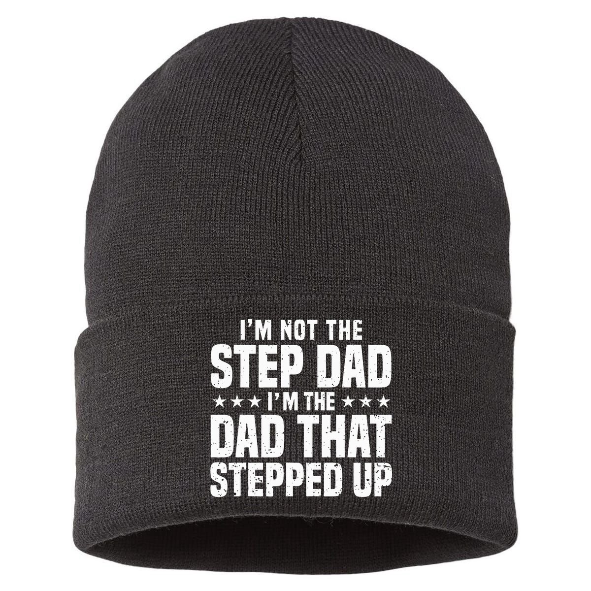 Cool Step Up Dad Father Worlds Best Stepdad Ever Sustainable Knit Beanie