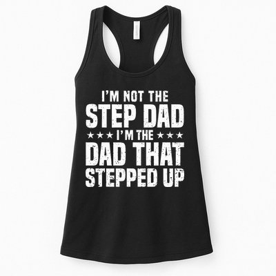 Cool Step Up Dad Father Worlds Best Stepdad Ever Womens Tank Top