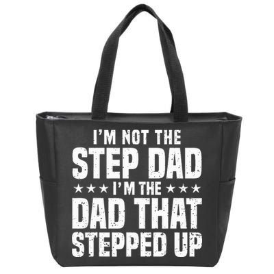Cool Step Up Dad Father Worlds Best Stepdad Ever Zip Tote Bag
