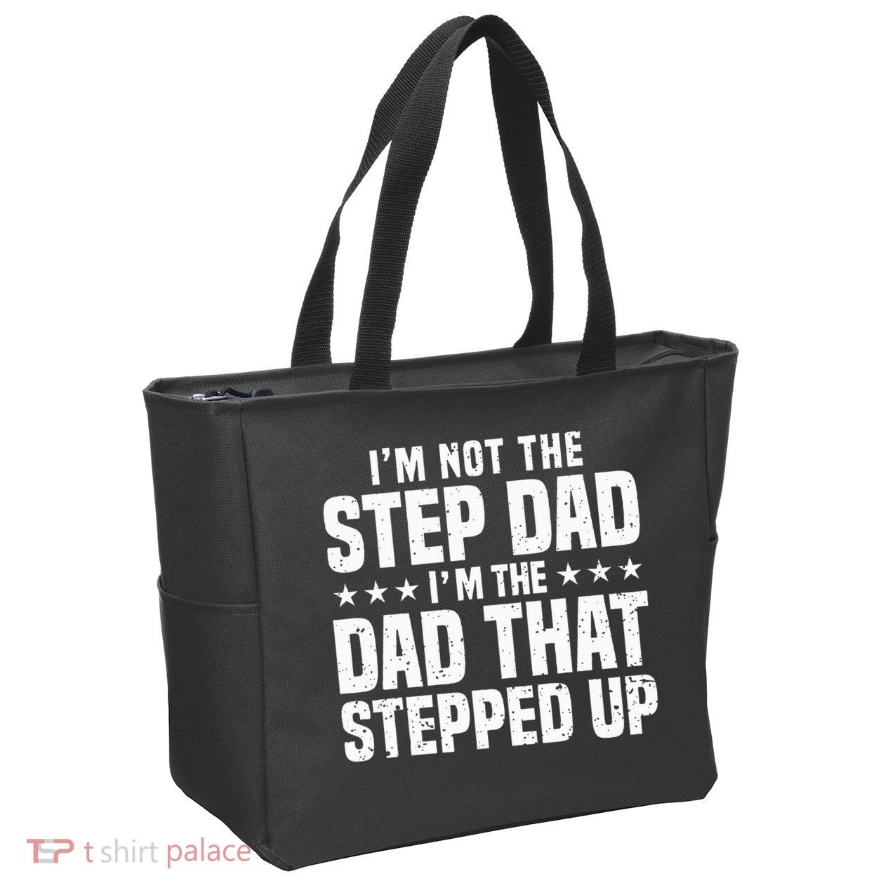Cool Step Up Dad Father Worlds Best Stepdad Ever Zip Tote Bag