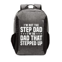 Cool Step Up Dad Father Worlds Best Stepdad Ever Vector Backpack