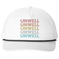 Classic Style Unwell Snapback Five-Panel Rope Hat