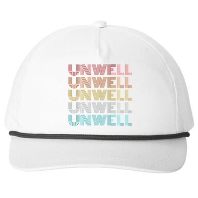 Classic Style Unwell Snapback Five-Panel Rope Hat