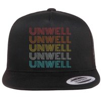 Classic Style Unwell Flat Bill Trucker Hat