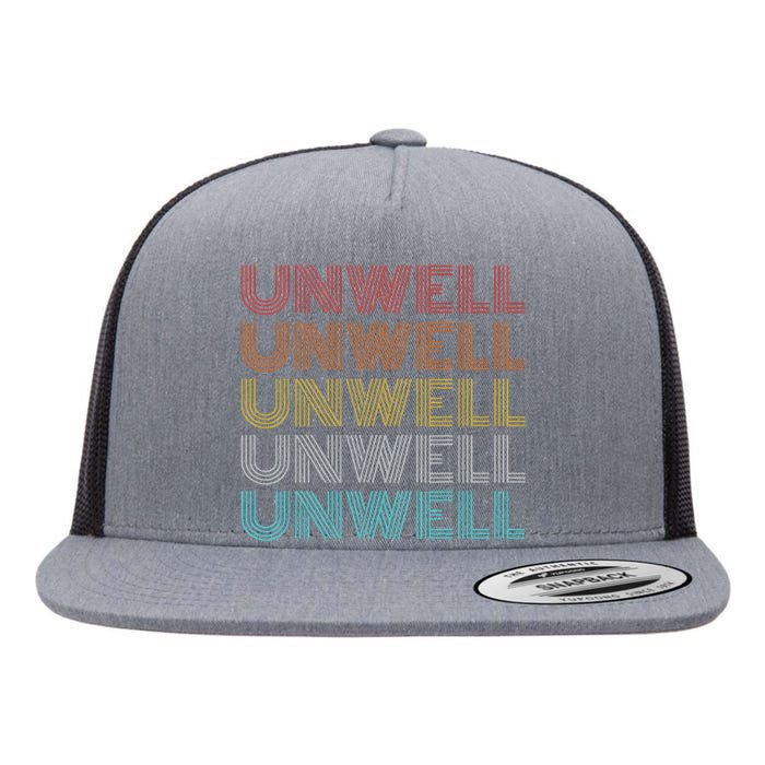 Classic Style Unwell Flat Bill Trucker Hat