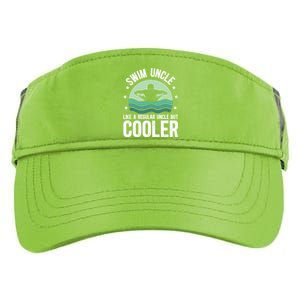 Cool Swim Uncle Of A Swimmer Uncle Swimming Uncle Great Gift Adult Drive Performance Visor