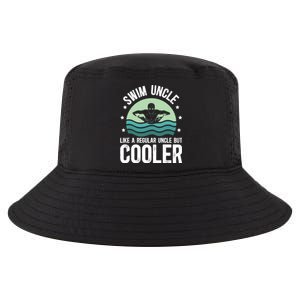 Cool Swim Uncle Of A Swimmer Uncle Swimming Uncle Great Gift Cool Comfort Performance Bucket Hat