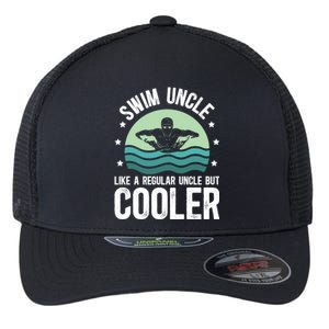 Cool Swim Uncle Of A Swimmer Uncle Swimming Uncle Great Gift Flexfit Unipanel Trucker Cap