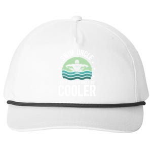 Cool Swim Uncle Of A Swimmer Uncle Swimming Uncle Great Gift Snapback Five-Panel Rope Hat