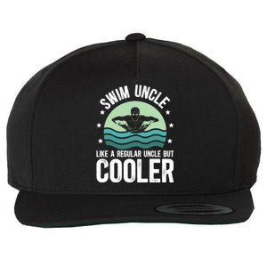 Cool Swim Uncle Of A Swimmer Uncle Swimming Uncle Great Gift Wool Snapback Cap