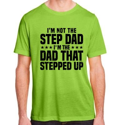 Cool Step Up Dad Father Worlds Best Stepdad Ever Gift Adult ChromaSoft Performance T-Shirt