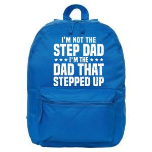 Cool Step Up Dad Father Worlds Best Stepdad Ever Gift 16 in Basic Backpack