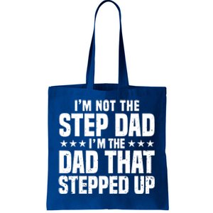 Cool Step Up Dad Father Worlds Best Stepdad Ever Gift Tote Bag