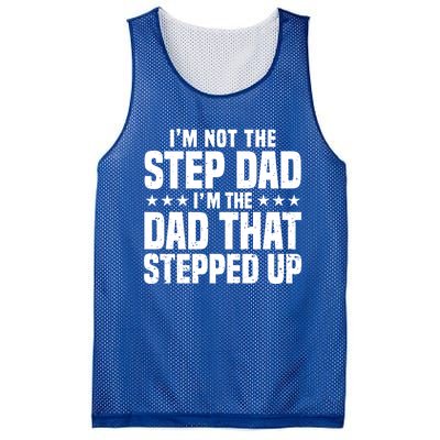 Cool Step Up Dad Father Worlds Best Stepdad Ever Gift Mesh Reversible Basketball Jersey Tank