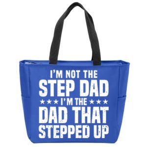 Cool Step Up Dad Father Worlds Best Stepdad Ever Gift Zip Tote Bag