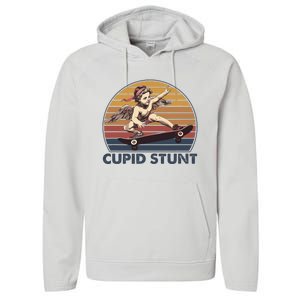 Cupid Stunt Unhinged Cringe Funny Inappropriate Embarrassing Performance Fleece Hoodie