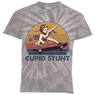 Cupid Stunt Unhinged Cringe Funny Inappropriate Embarrassing Kids Tie-Dye T-Shirt