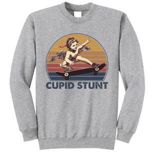 Cupid Stunt Unhinged Cringe Funny Inappropriate Embarrassing Tall Sweatshirt