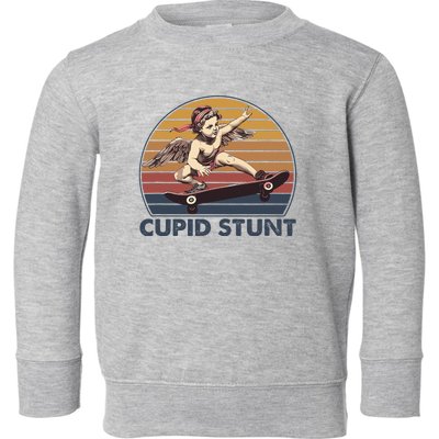 Cupid Stunt Unhinged Cringe Funny Inappropriate Embarrassing Toddler Sweatshirt