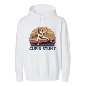 Cupid Stunt Unhinged Cringe Funny Inappropriate Embarrassing Garment-Dyed Fleece Hoodie