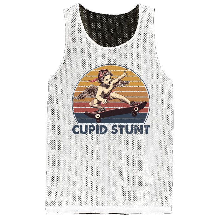 Cupid Stunt Unhinged Cringe Funny Inappropriate Embarrassing Mesh Reversible Basketball Jersey Tank