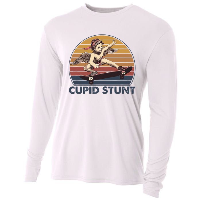 Cupid Stunt Unhinged Cringe Funny Inappropriate Embarrassing Cooling Performance Long Sleeve Crew