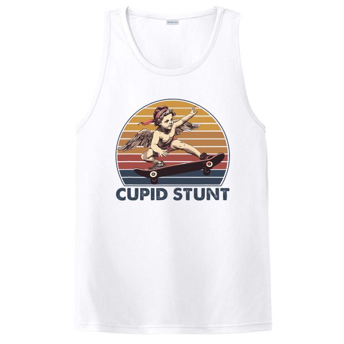 Cupid Stunt Unhinged Cringe Funny Inappropriate Embarrassing PosiCharge Competitor Tank