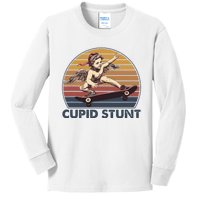 Cupid Stunt Unhinged Cringe Funny Inappropriate Embarrassing Kids Long Sleeve Shirt