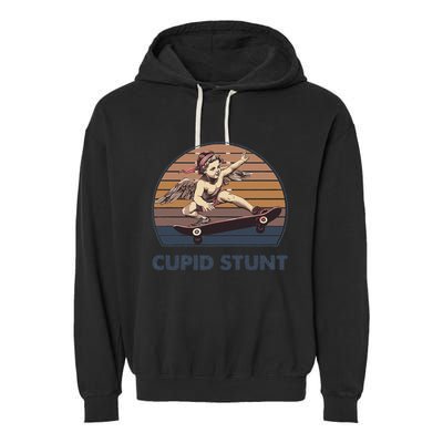 Cupid Stunt Unhinged Cringe Funny Inappropriate Embarrassing Gift Garment-Dyed Fleece Hoodie