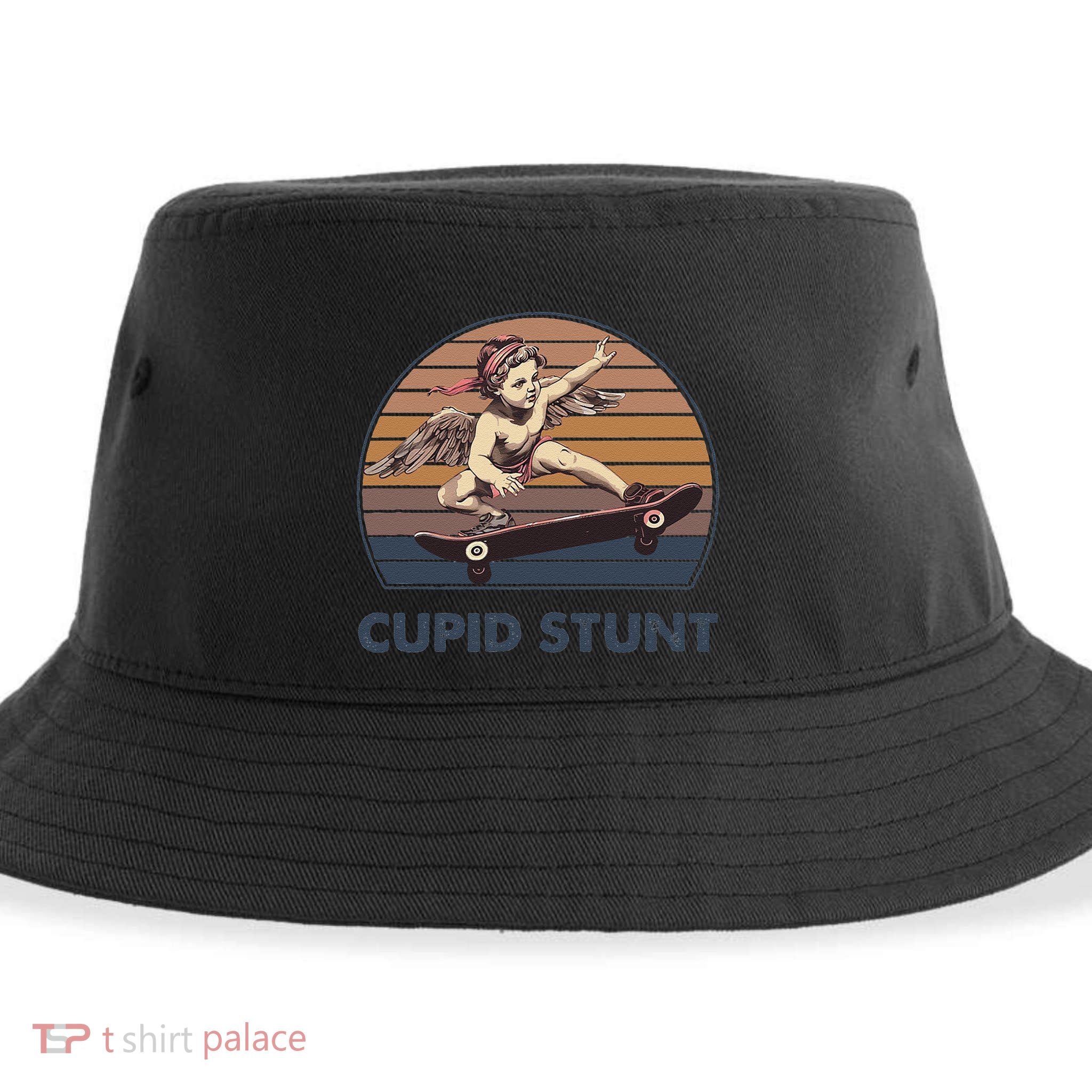 Cupid Stunt Unhinged Cringe Funny Inappropriate Embarrassing Gift Sustainable Bucket Hat