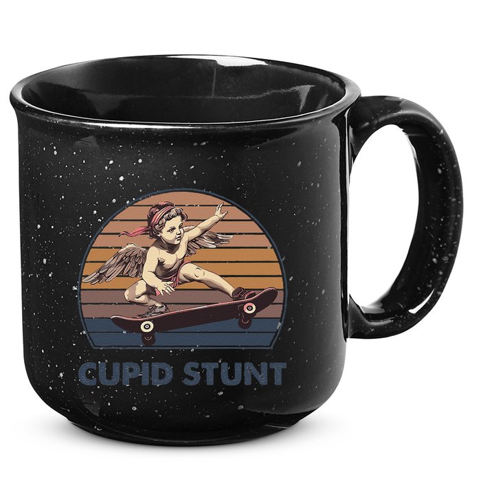 Cupid Stunt Unhinged Cringe Funny Inappropriate Embarrassing Gift 15oz Campfire Ceramic Mug