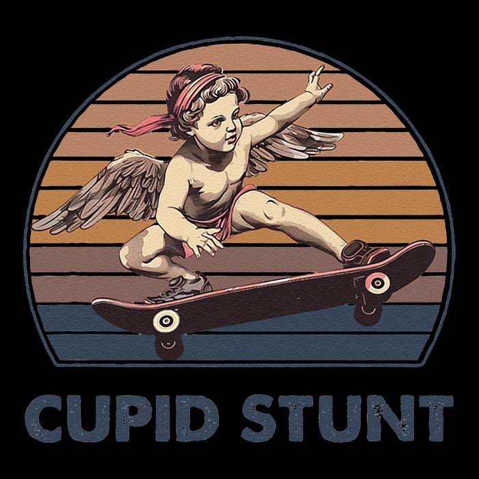 Cupid Stunt Unhinged Cringe Funny Inappropriate Embarrassing Gift Drawstring Bag