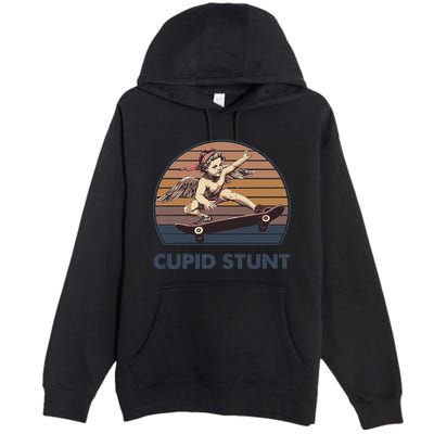 Cupid Stunt Unhinged Cringe Funny Inappropriate Embarrassing Gift Premium Pullover Hoodie