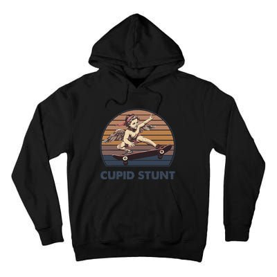 Cupid Stunt Unhinged Cringe Funny Inappropriate Embarrassing Gift Tall Hoodie