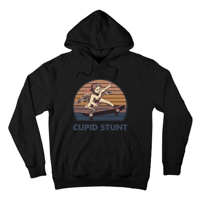Cupid Stunt Unhinged Cringe Funny Inappropriate Embarrassing Gift Tall Hoodie