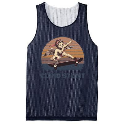 Cupid Stunt Unhinged Cringe Funny Inappropriate Embarrassing Gift Mesh Reversible Basketball Jersey Tank