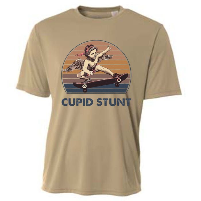 Cupid Stunt Unhinged Cringe Funny Inappropriate Embarrassing Gift Cooling Performance Crew T-Shirt