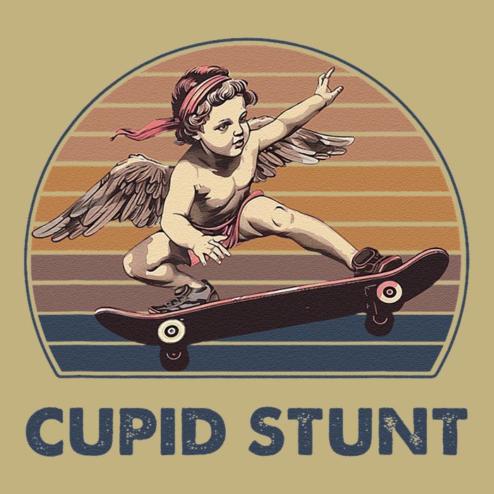 Cupid Stunt Unhinged Cringe Funny Inappropriate Embarrassing Gift Performance Shirt
