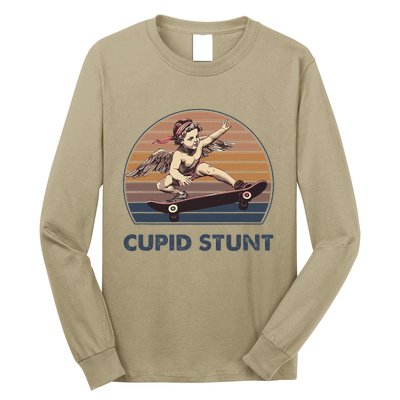 Cupid Stunt Unhinged Cringe Funny Inappropriate Embarrassing Gift Long Sleeve Shirt