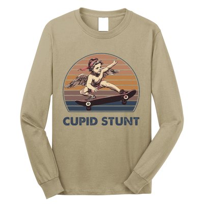 Cupid Stunt Unhinged Cringe Funny Inappropriate Embarrassing Gift Long Sleeve Shirt