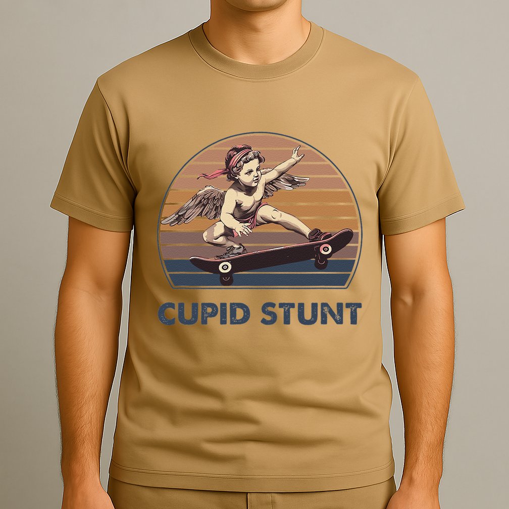 Cupid Stunt Unhinged Cringe Funny Inappropriate Embarrassing Gift T-Shirt