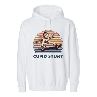 Cupid Stunt Unhinged Cringe Funny Inappropriate Embarrassing Gift Garment-Dyed Fleece Hoodie